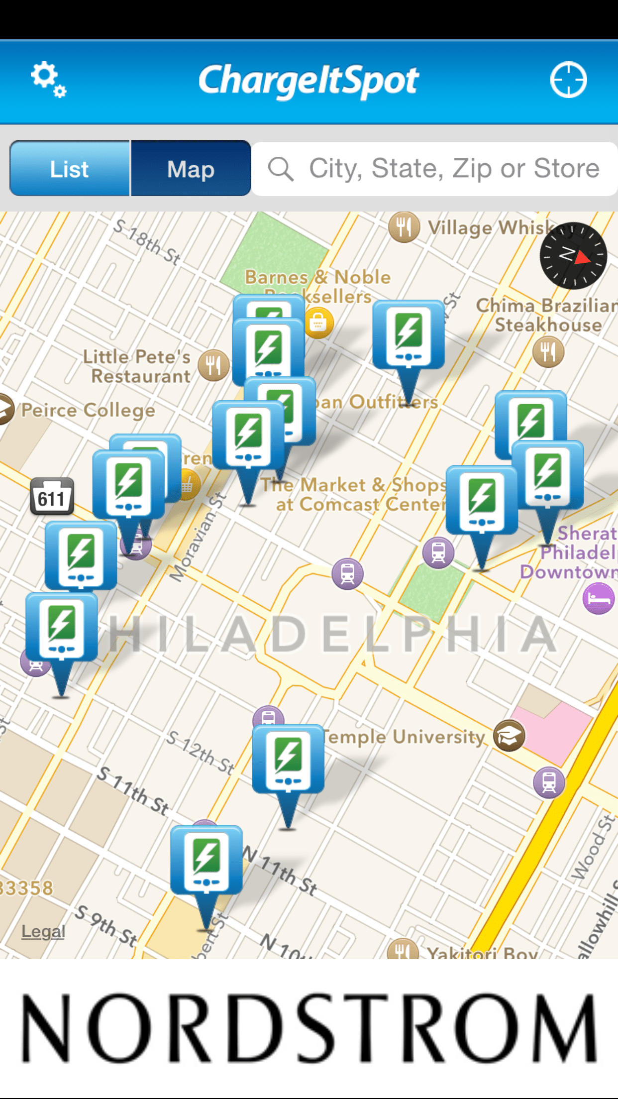 cell phone charging stations in philadelphia