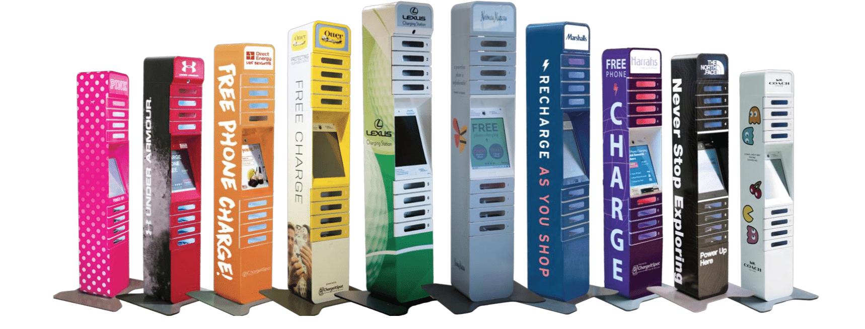 ChargeItSpot phone charging stations design