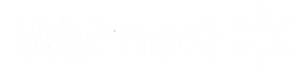 The image shows the Walmart logo, featuring the word "Walmart" in white text next to a stylized sunburst or spark symbol.